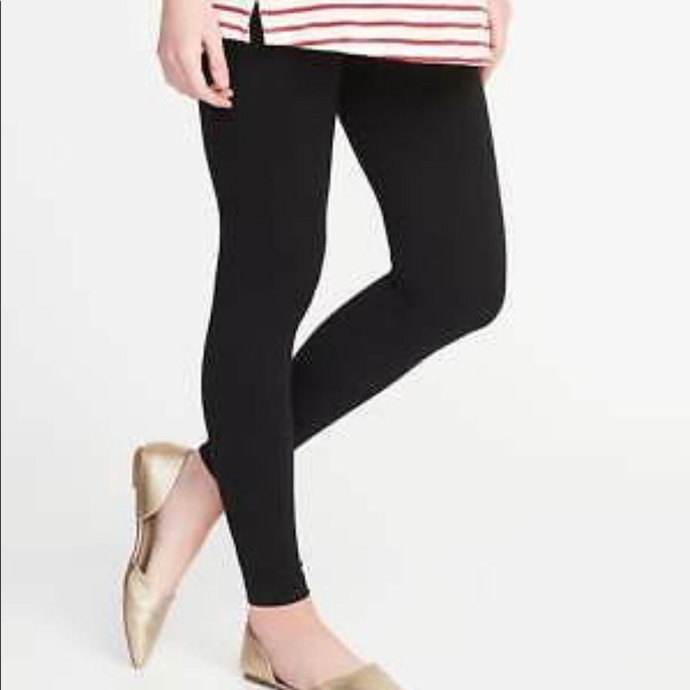 New Old Navy Maternity Low Panel Leggings